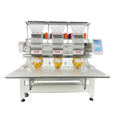 Máy thêu 3 đầu thương mại đa chức năng